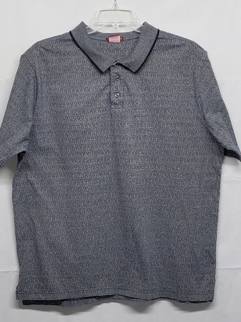 Junction West Mens Polo Shirt XL Mercerized Cotton Short Sleeve Heathered Gray